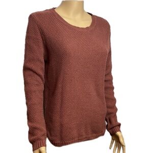 Cotton On Women's Textured Knit Sweater - Warm Rust
